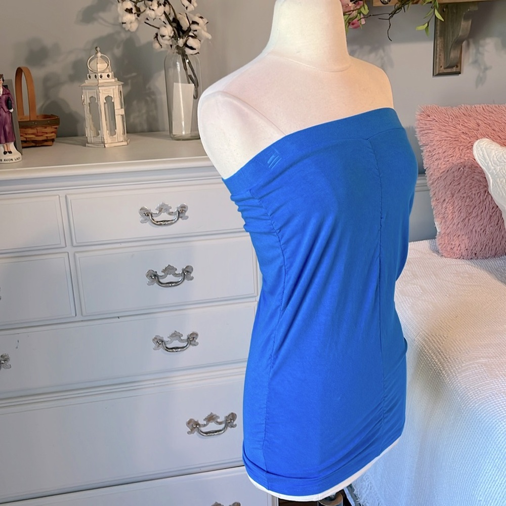 Tube Top Blue Moda International Womens XS